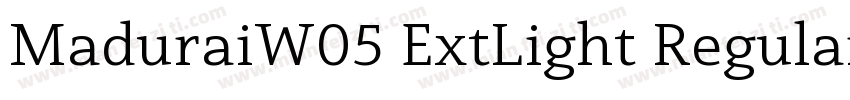 MaduraiW05 ExtLight Regular字体转换
